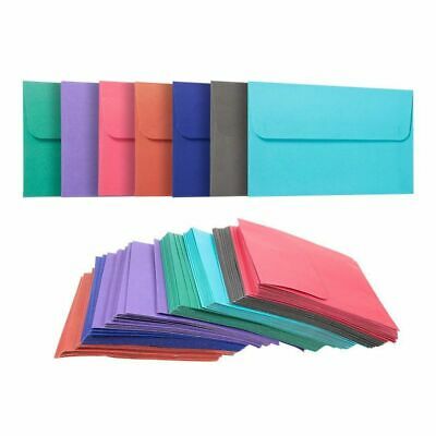 100 Pack A4 Envelopes, Assorted Colors Invite Envelope, 4.25 X 6.25 Inches