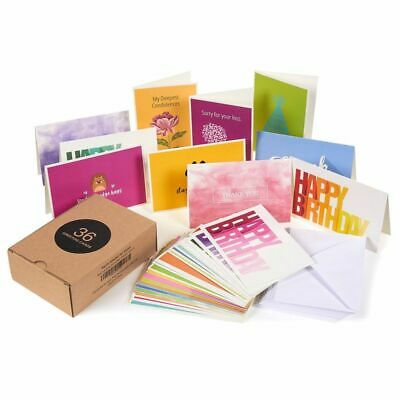 36 Assorted All Occasion Greeting Cards W/envelopes, 36 Unique Designs, 4"x6"