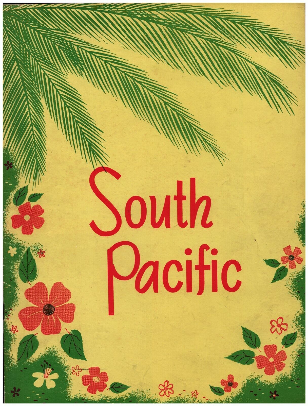 C1952 Souvenir Program For South Pacific Janet Blair And Web Tilton