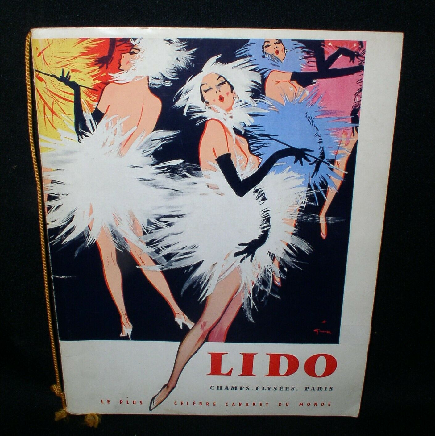 Lido~champs-elysees, Paris~1959 Famous Night-club Program~burlesque