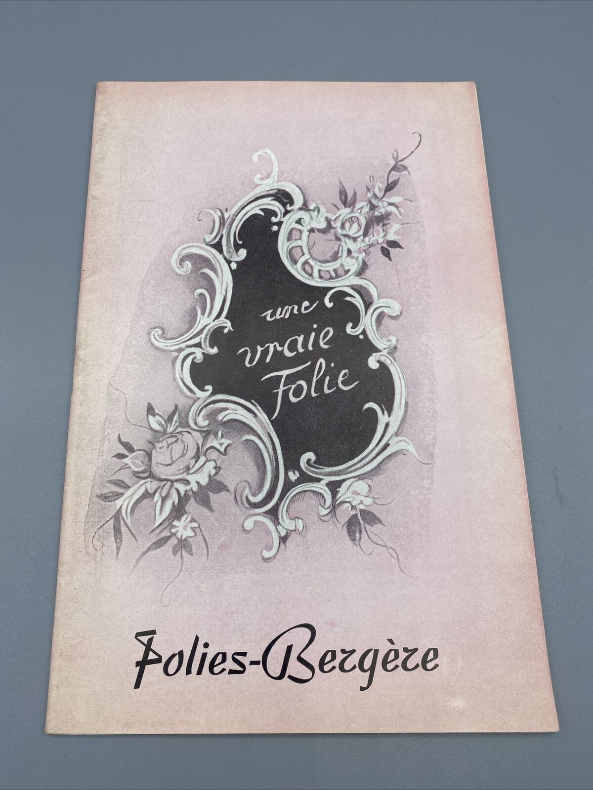 1950s Folies Bergere Burlesque, Theater/show Program, France Vtg Ephemera, Ads,