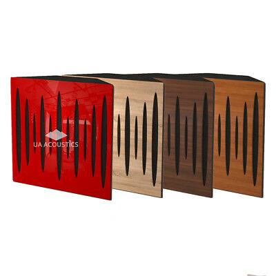 (2 Pack) 50x50x10cm Corner Acoustic Bass Traps, [front - Laminated Wood]