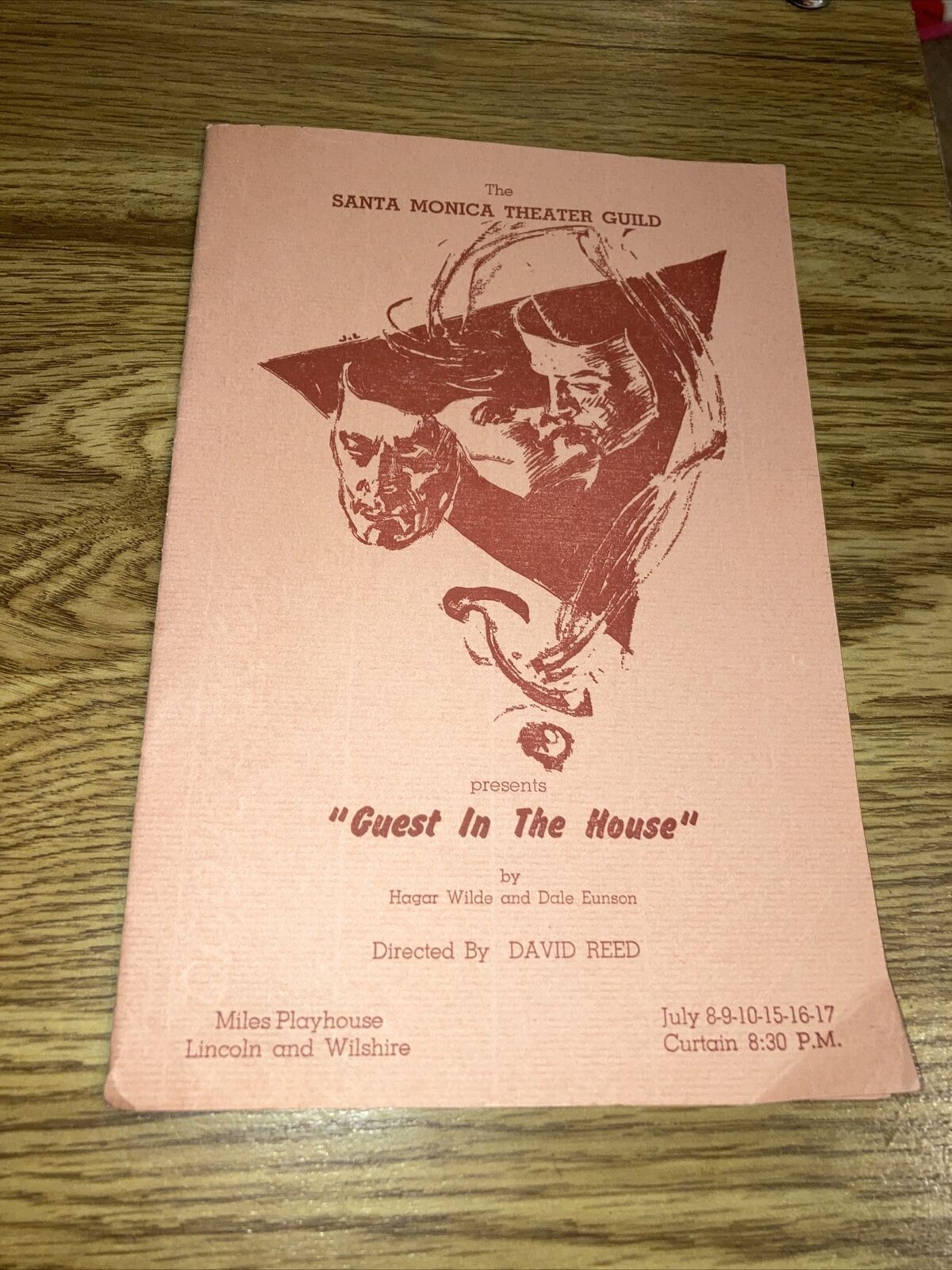 1950s Santa Monica Theater Guild Program Miles Playhouse- Guest In The House