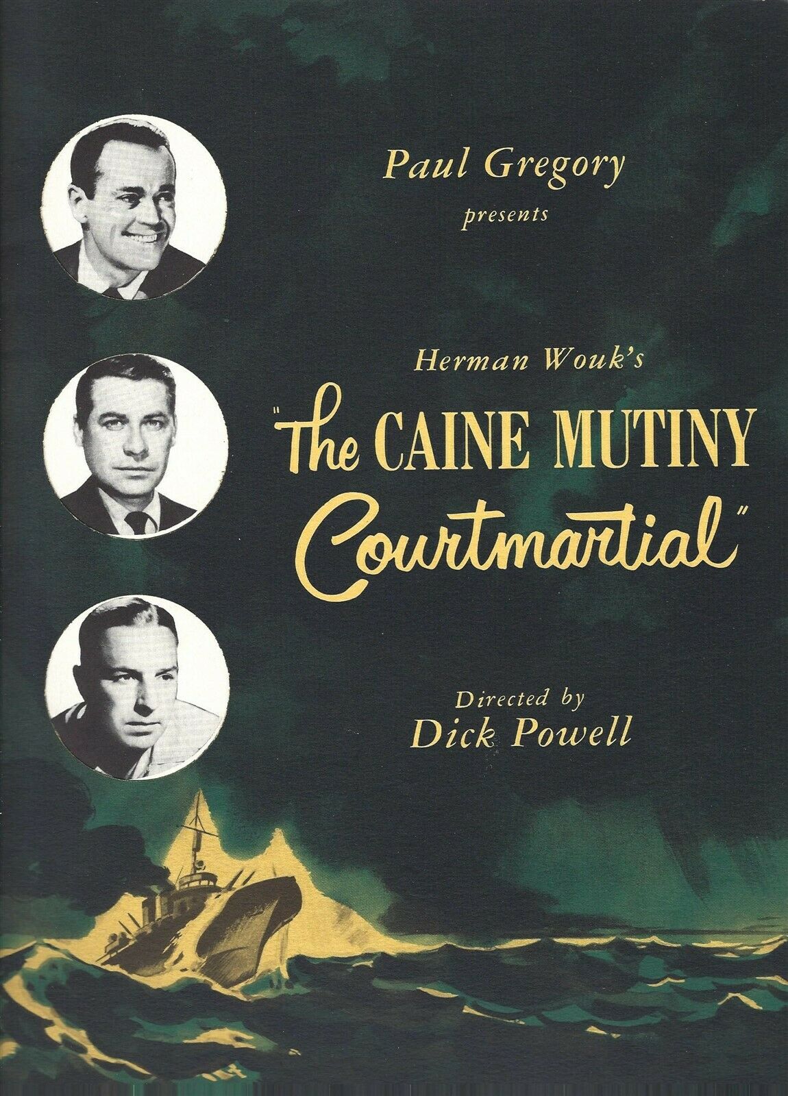 The Caine Mutiny Court-martial Souvenir Program Book, Henry Fonda, Nolan, 1954