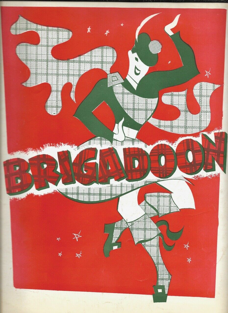 "brigadoon"   Souvenir Program   1950    Elizabeth Early & Robert Busch