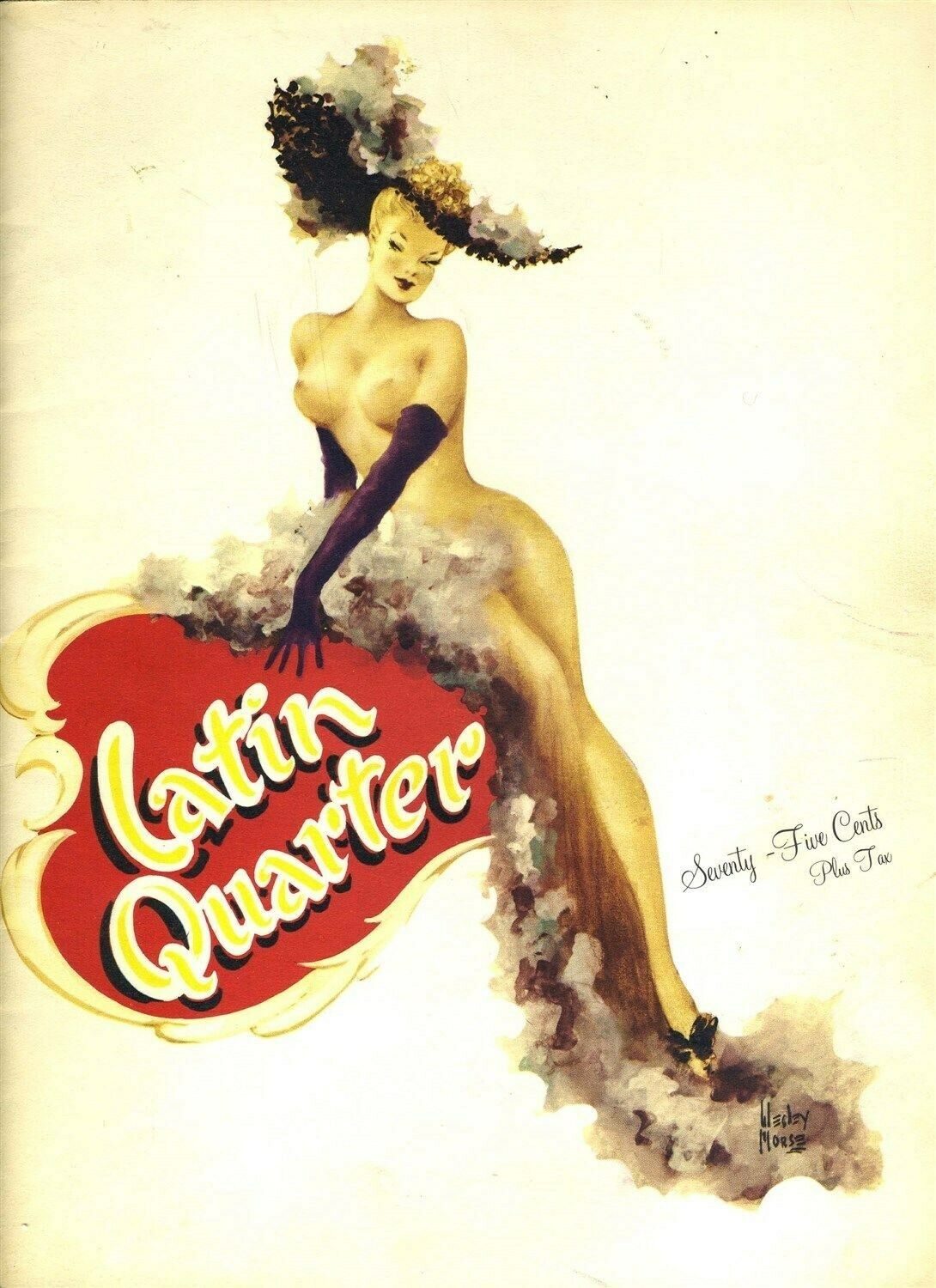 Latin Quarter Souvenir Program New York Night Club With 1958 Calendar