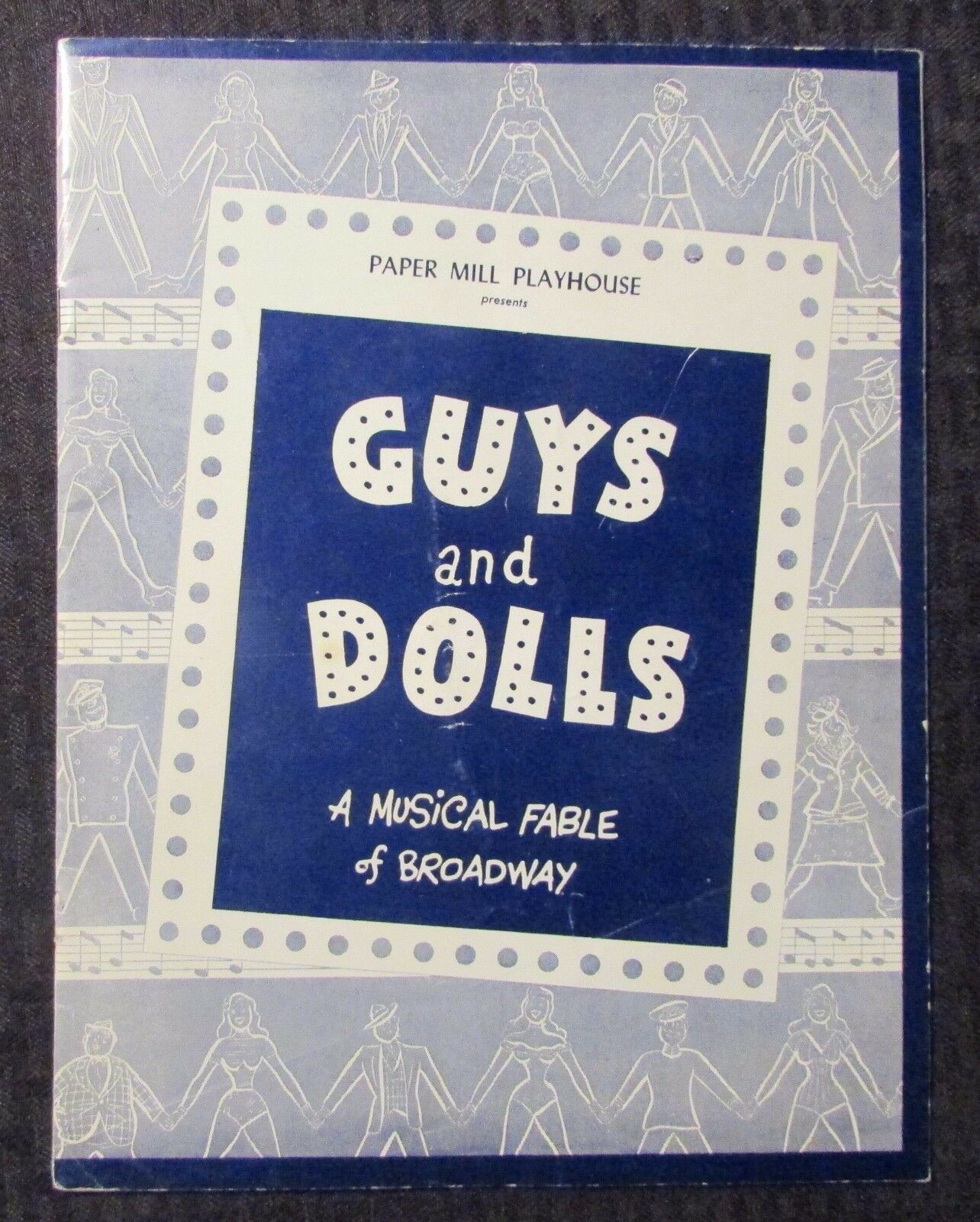 1950s Guys And Dolls Broadway Program Vg 4.0 Signed 4x Vivian Blaine