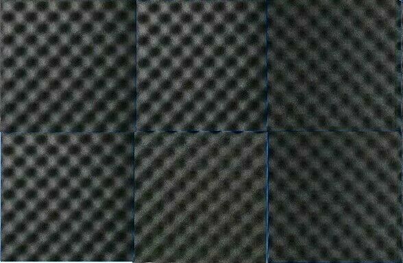 6 Pk Black Egg Crate Acoustic Foam Tile Panel Wall Tile Soundproofing 12x12x1.5