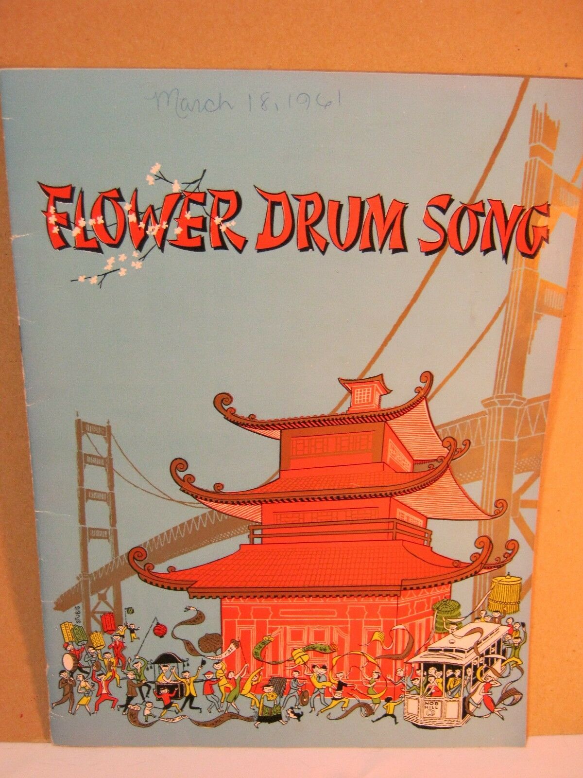 Flower Drum Sing Vintage Musical Production Program Gene Kelly