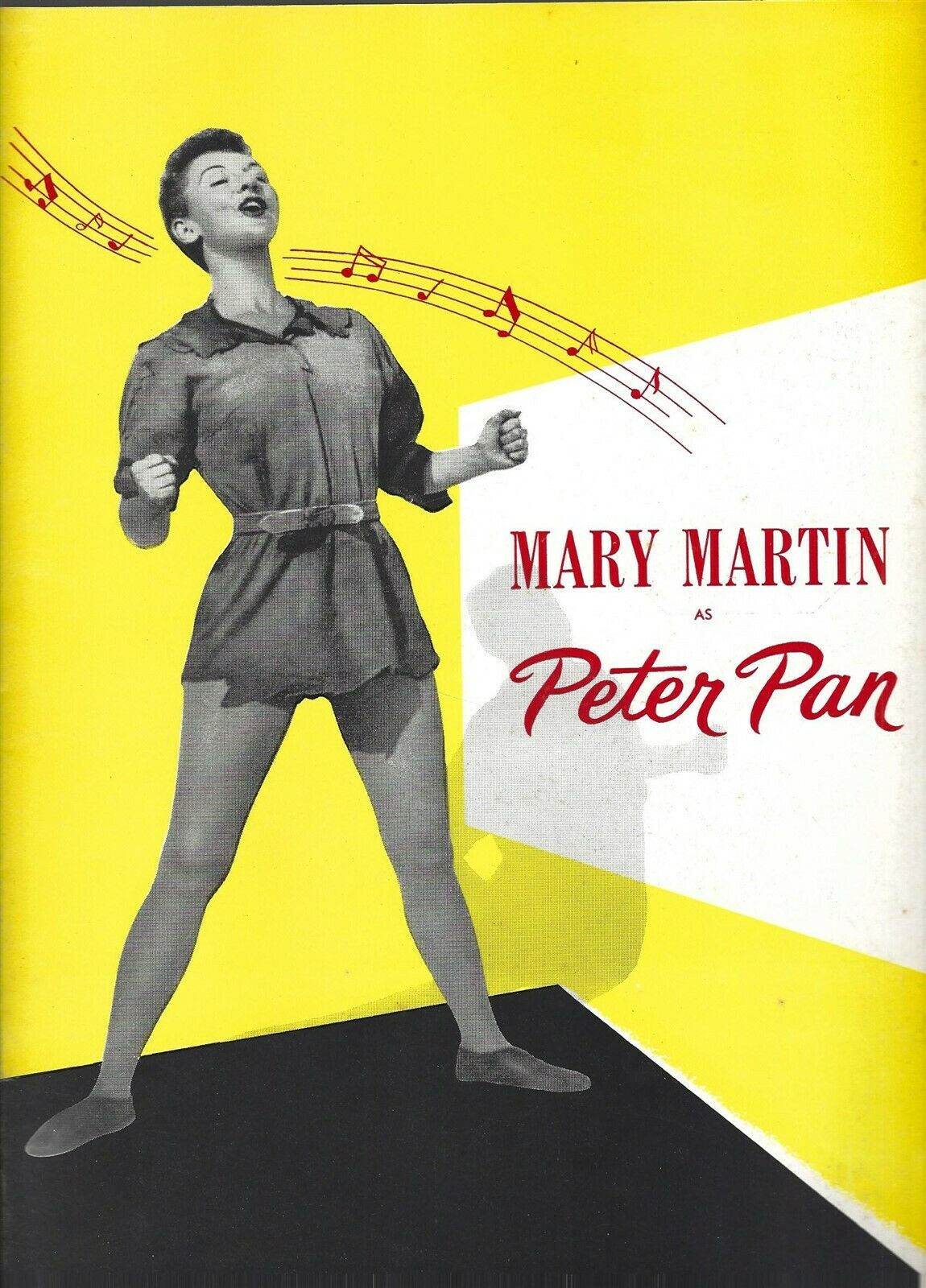Peter Pan Souvenir Program, Mary Martin, Cyril Ritchard, Kathy Nolan, Nyc, 1954